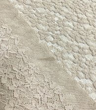 Гипюр-кружево цветок беж