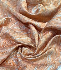 Жаккард оранжевая волна